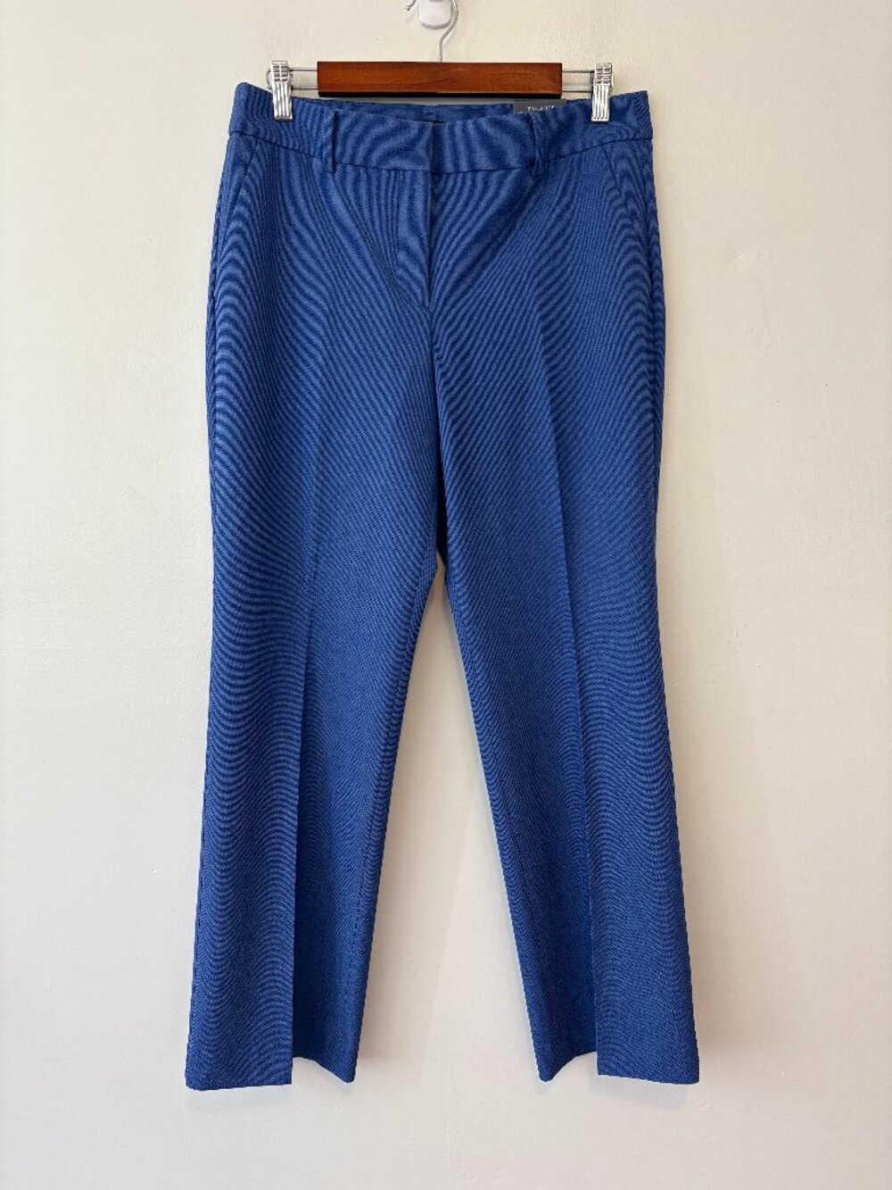 Talbots Newport Pants Womens 8P Petite Blue Full Length Trousers